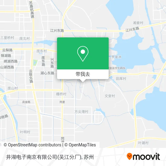 井湖电子南京有限公司(吴江分厂)地图
