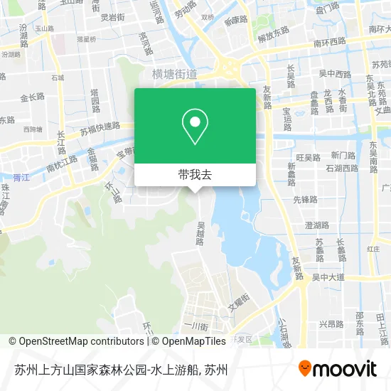 苏州上方山国家森林公园-水上游船地图