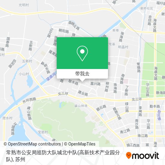 常熟市公安局巡防大队城北中队(高新技术产业园分队)地图