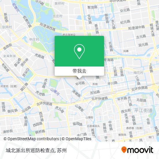 城北派出所巡防检查点地图