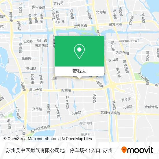 苏州吴中区燃气有限公司地上停车场-出入口地图