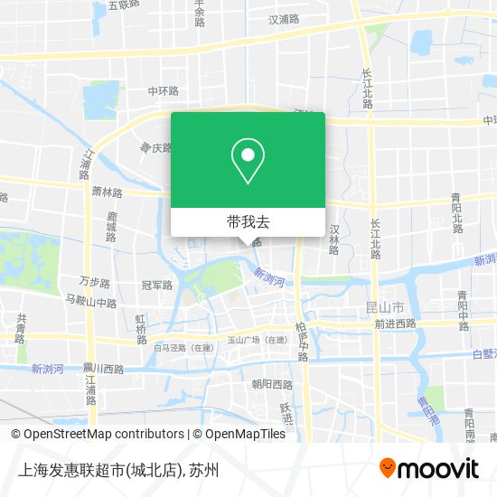 上海发惠联超市(城北店)地图