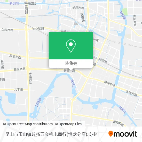 昆山市玉山镇超拓五金机电商行(恒龙分店)地图