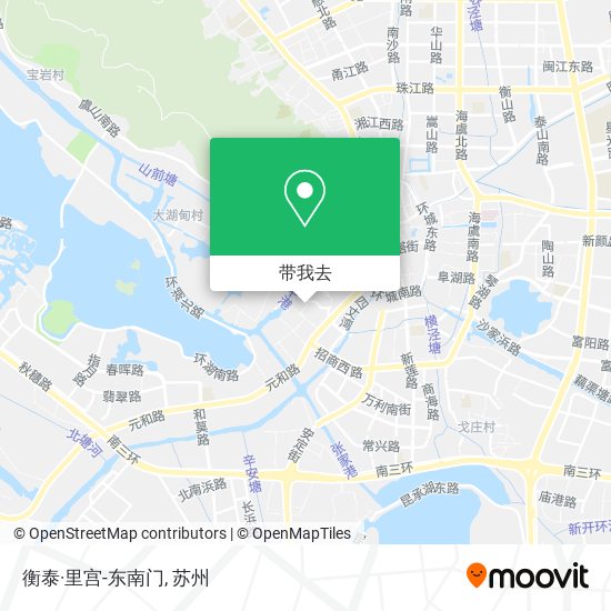 衡泰·里宫-东南门地图