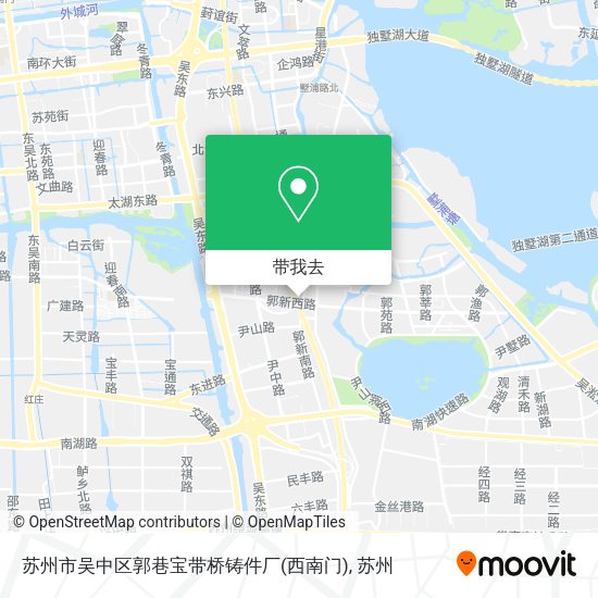 苏州市吴中区郭巷宝带桥铸件厂(西南门)地图