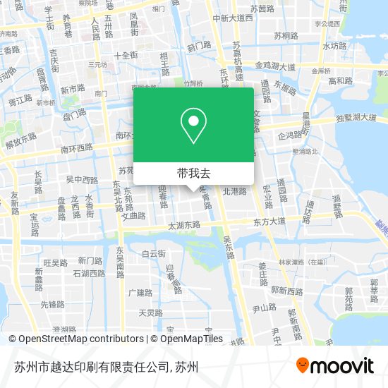 苏州市越达印刷有限责任公司地图