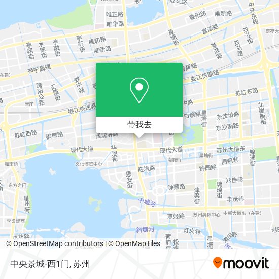 中央景城-西1门地图