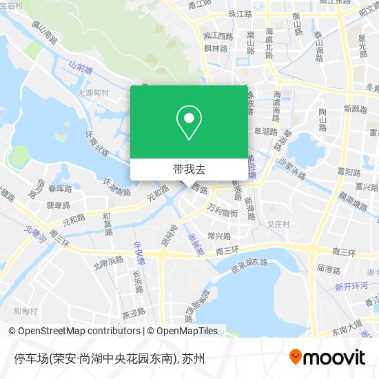 停车场(荣安·尚湖中央花园东南)地图