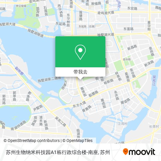 苏州生物纳米科技园A1栋行政综合楼-南座地图