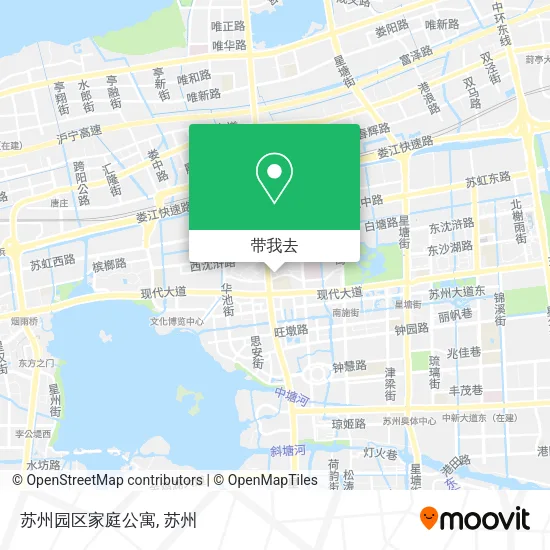 苏州园区家庭公寓地图
