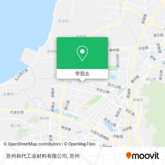 苏州和代工业材料有限公司地图