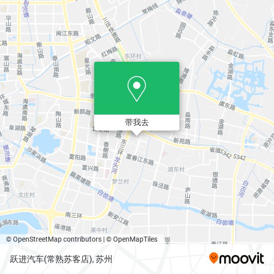 跃进汽车(常熟苏客店)地图