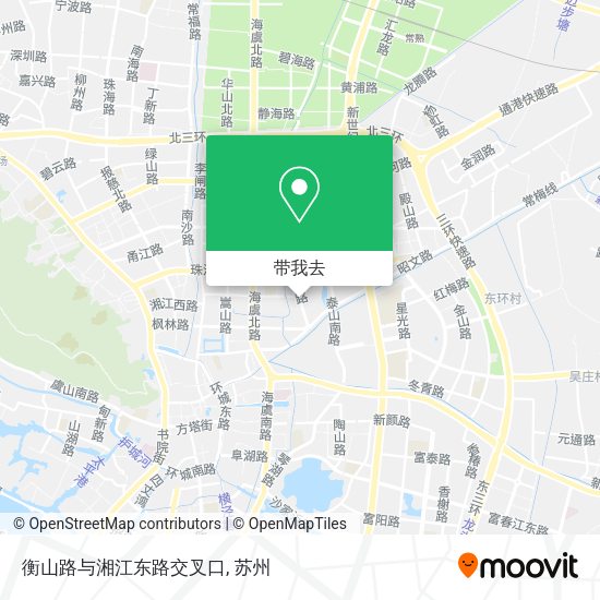 衡山路与湘江东路交叉口地图