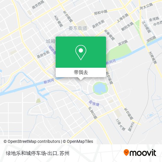 绿地乐和城停车场-出口地图
