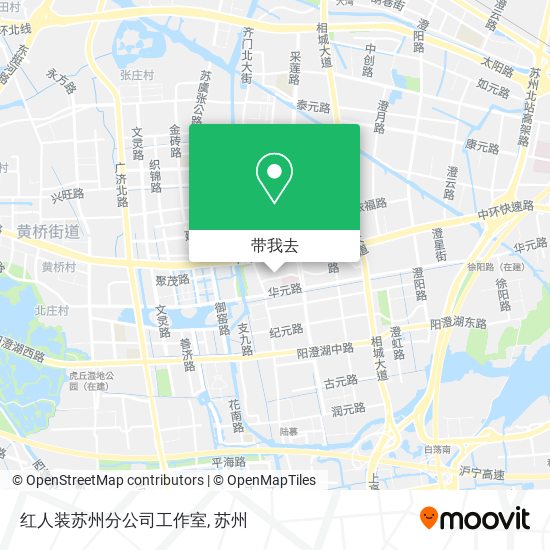 红人装苏州分公司工作室地图