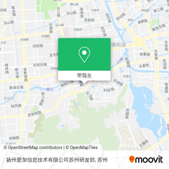 扬州爱加信息技术有限公司苏州研发部地图