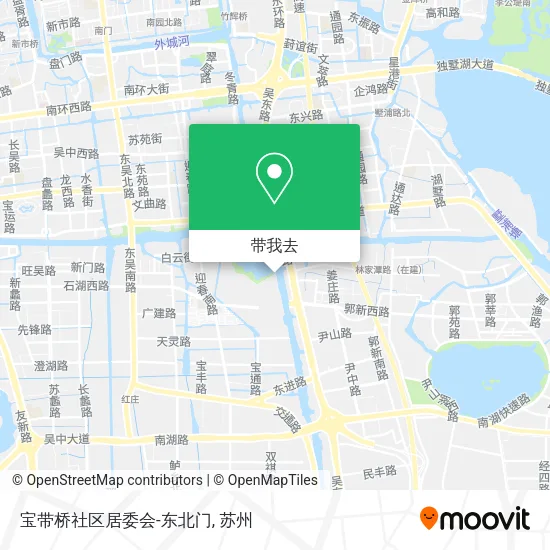 宝带桥社区居委会-东北门地图