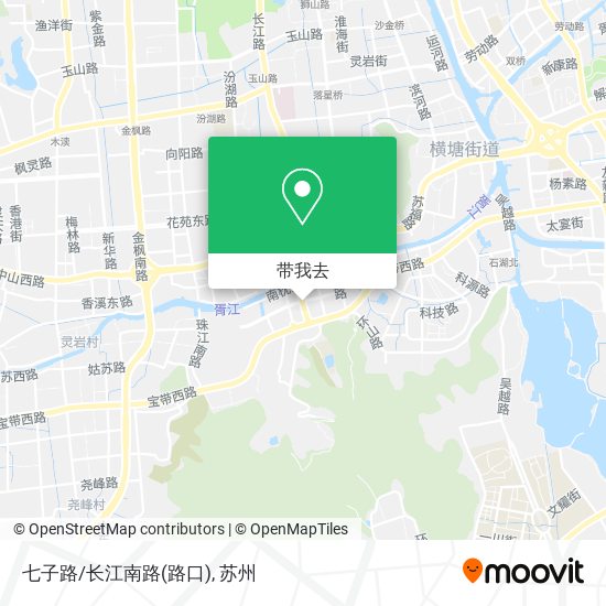 七子路/长江南路(路口)地图