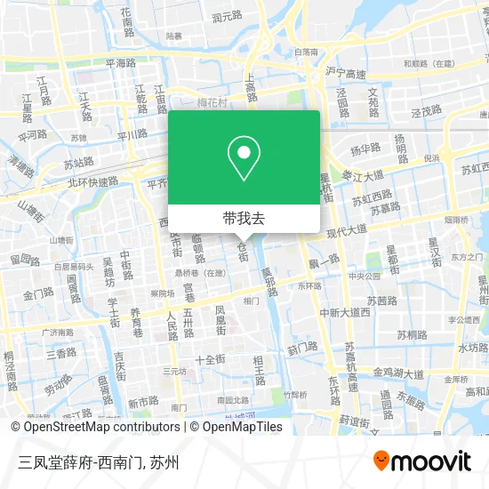 三凤堂薛府-西南门地图