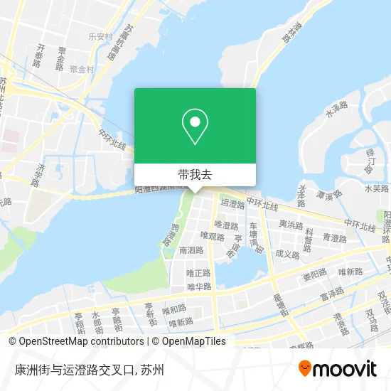 康洲街与运澄路交叉口地图