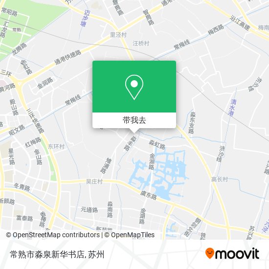 常熟市淼泉新华书店地图