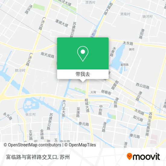 富临路与富祥路交叉口地图