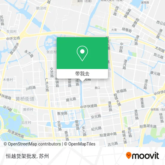 恒越货架批发地图