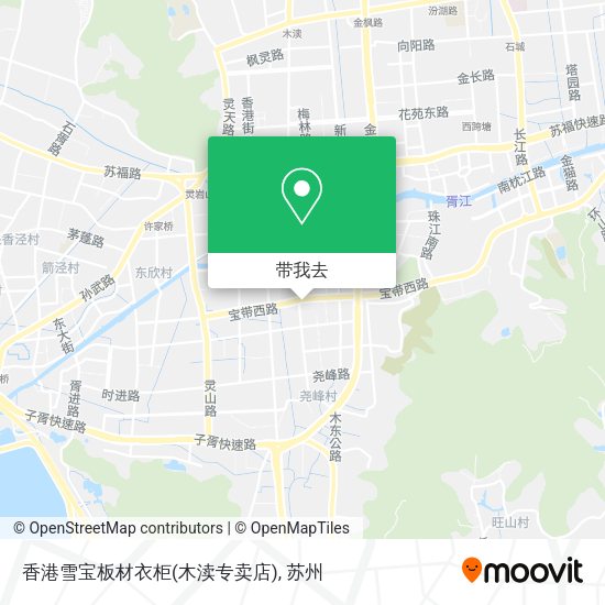 香港雪宝板材衣柜(木渎专卖店)地图