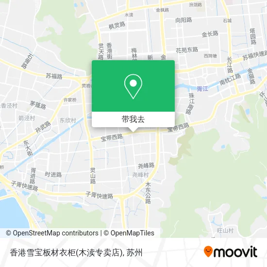 香港雪宝板材衣柜(木渎专卖店)地图
