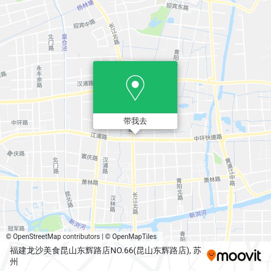 福建龙沙美食昆山东辉路店NO.66地图