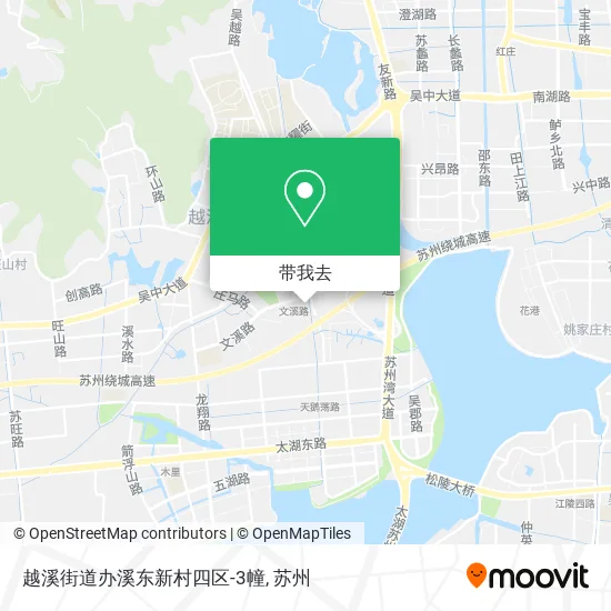 越溪街道办溪东新村四区-3幢地图