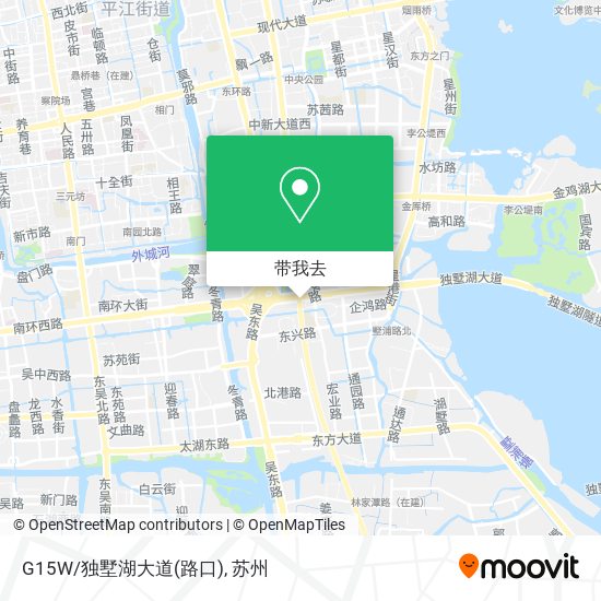 G15W/独墅湖大道(路口)地图