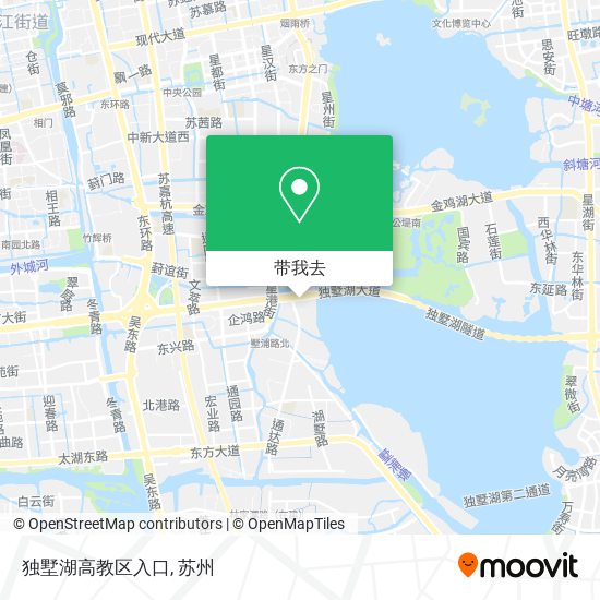 独墅湖高教区入口地图