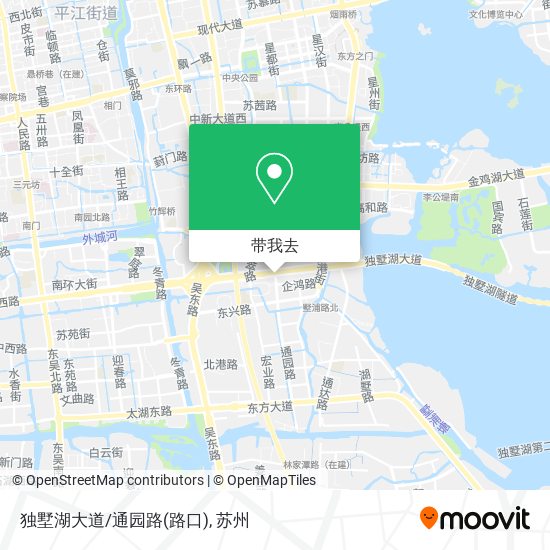 独墅湖大道/通园路(路口)地图