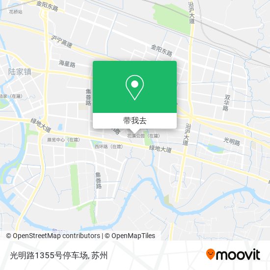 光明路1355号停车场地图