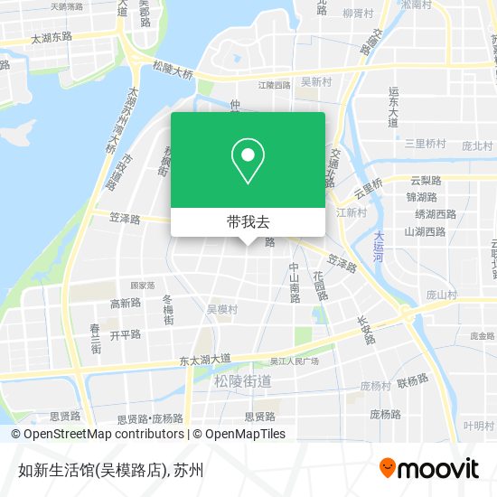 如新生活馆(吴模路店)地图