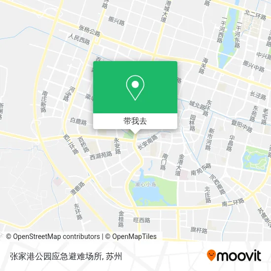 张家港公园应急避难场所地图