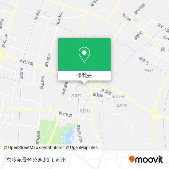 东渡苑景色公园北门地图