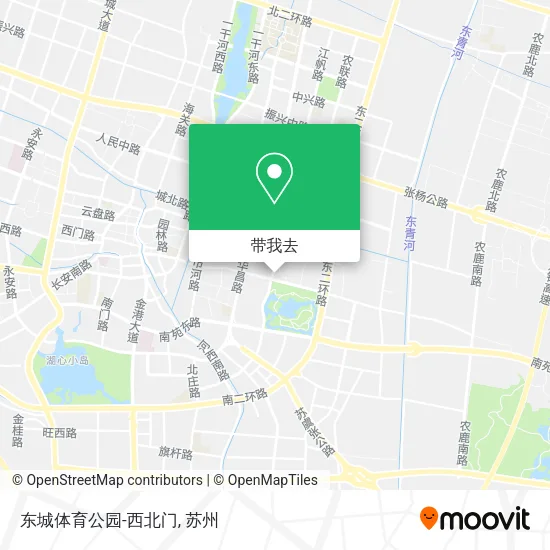 东城体育公园-西北门地图