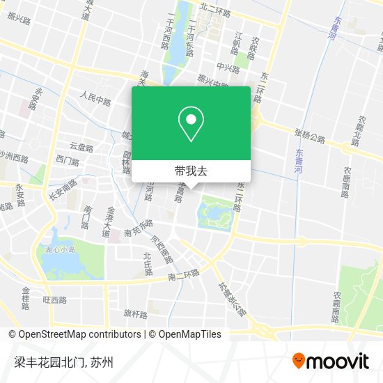 梁丰花园北门地图