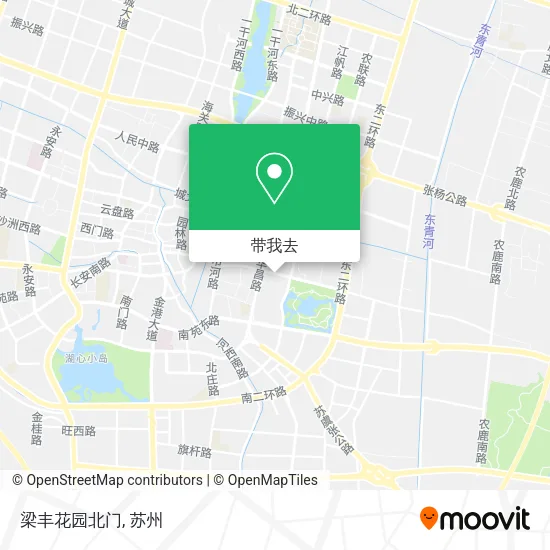梁丰花园北门地图
