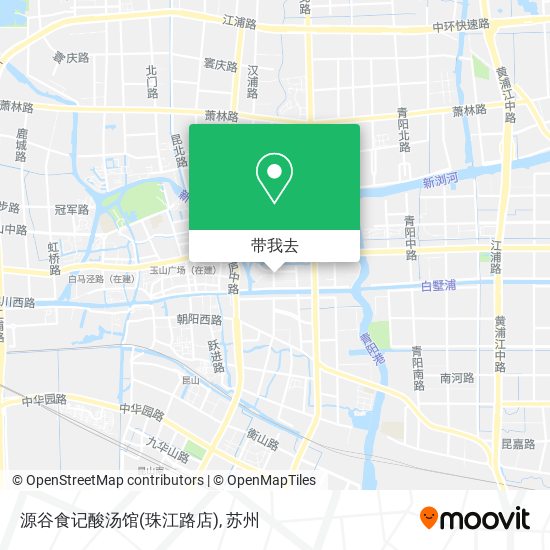 源谷食记酸汤馆(珠江路店)地图