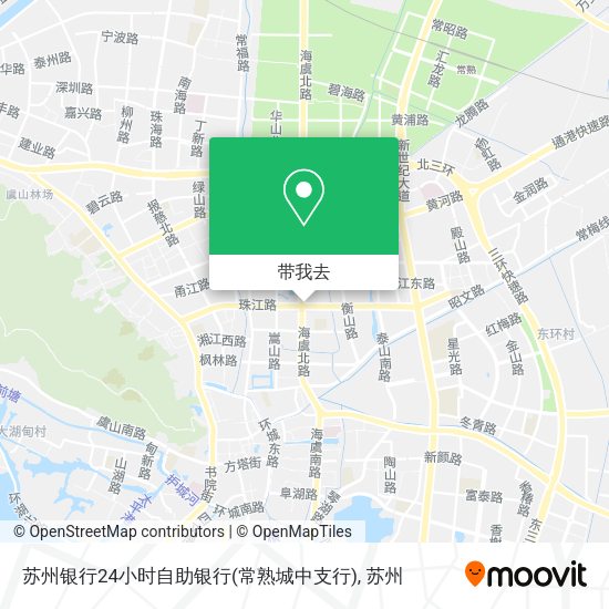 苏州银行24小时自助银行(常熟城中支行)地图