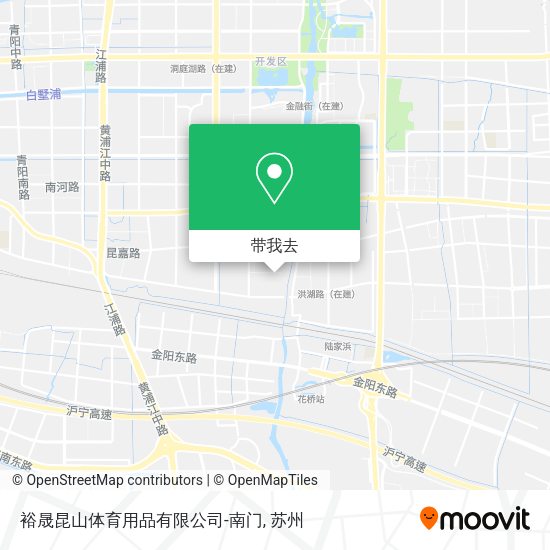 裕晟昆山体育用品有限公司-南门地图