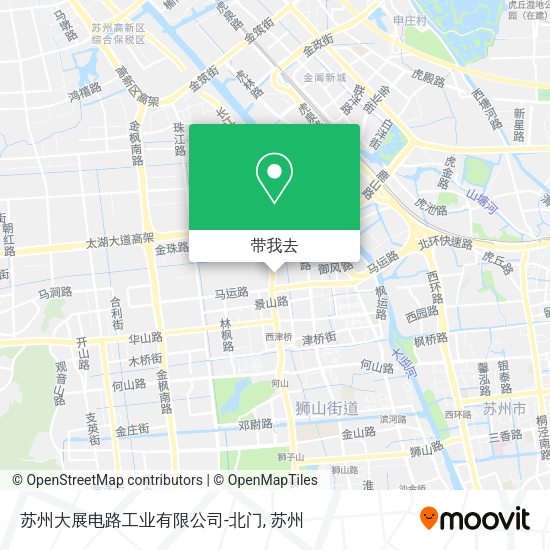 苏州大展电路工业有限公司-北门地图