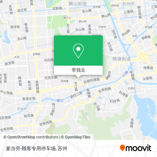 麦当劳-顾客专用停车场地图