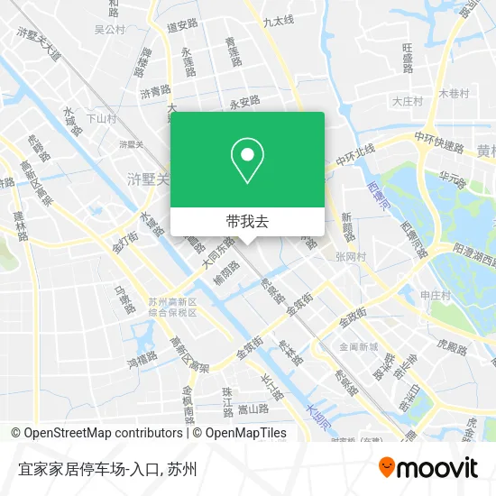 宜家家居停车场-入口地图
