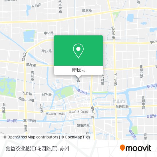 鑫益茶业总汇(花园路店)地图