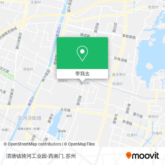 渭塘镇骑河工业园-西南门地图