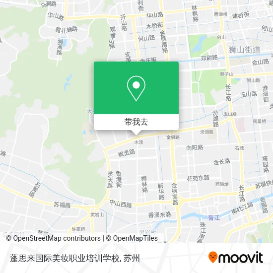 蓬思来国际美妆职业培训学校地图